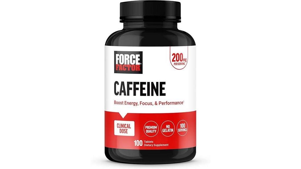 caffeine pills 200mg 100 tablets