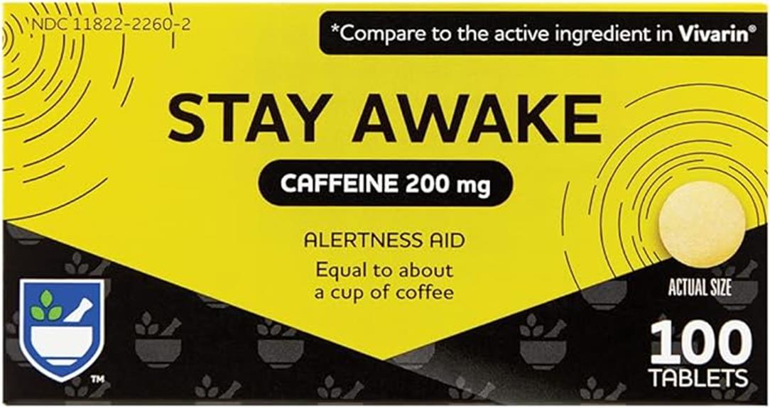 caffeine tablets for alertness