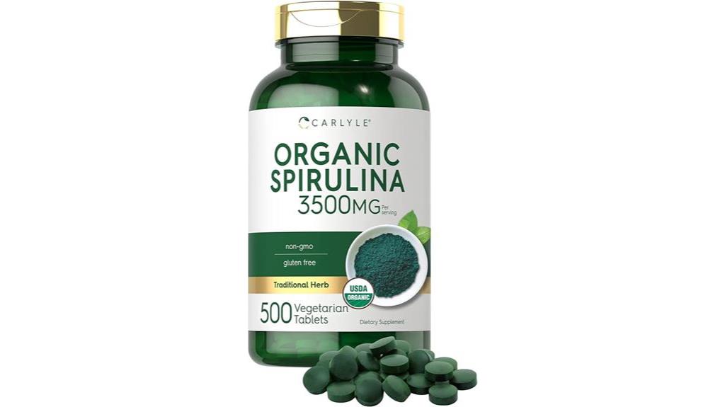 carlyle organic spirulina tablets