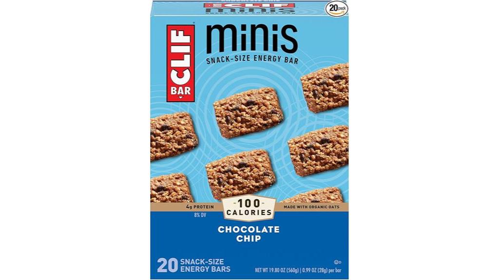 chocolate chip clif bar minis