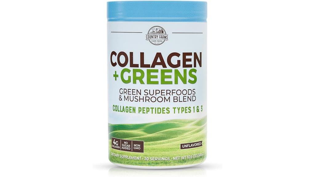 collagen peptides greens supplement