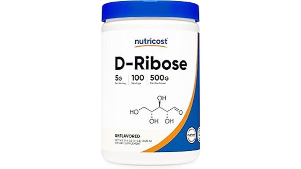 d ribose powder supplement 500g