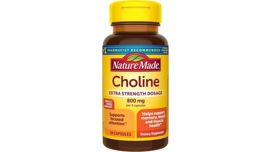 extra strength choline capsules