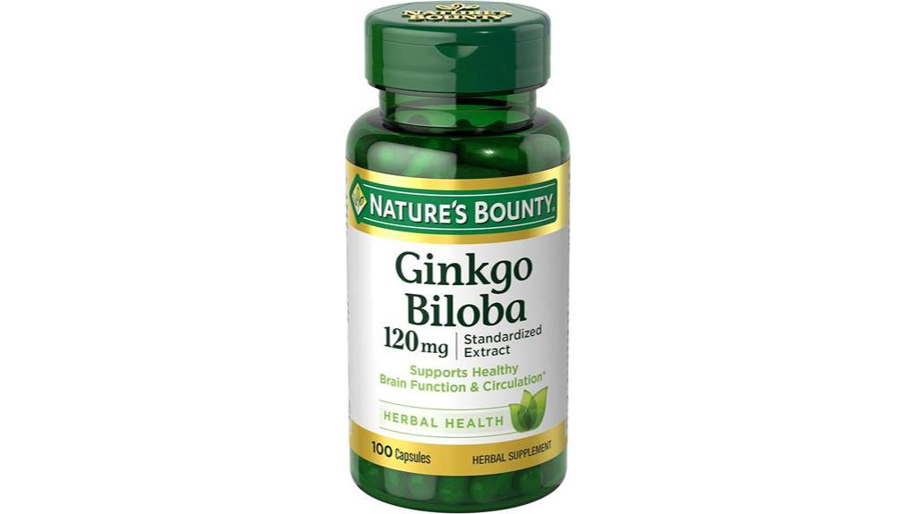 ginkgo biloba capsules 100