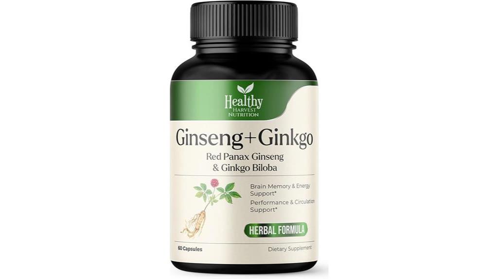 ginkgo ginseng memory supplement