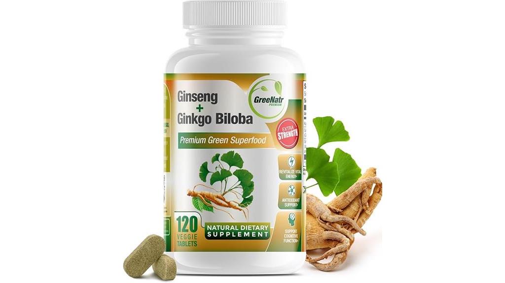 ginko biloba ginseng supplement