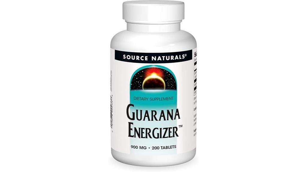 guarana energy supplement tablets