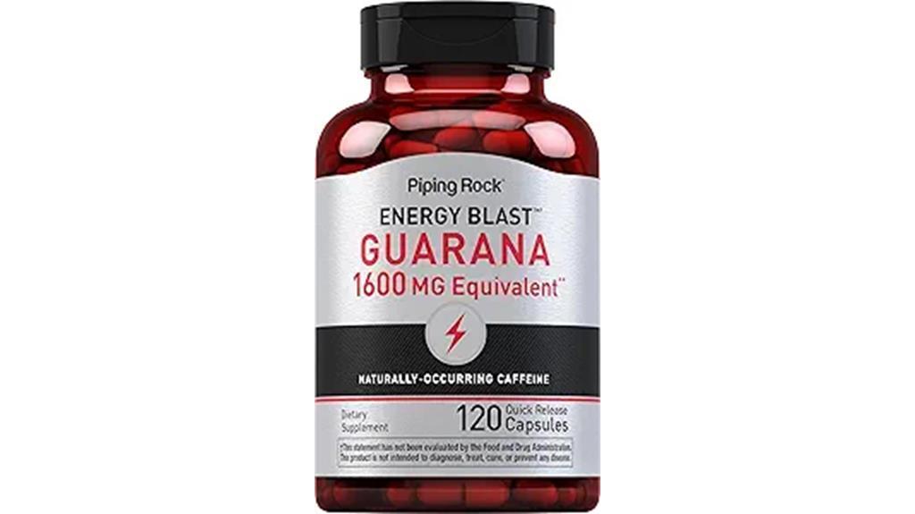 guarana extract capsules 1600mg