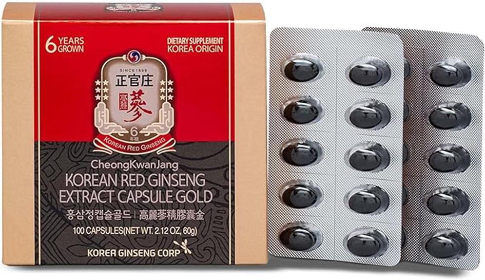 korean red ginseng capsules