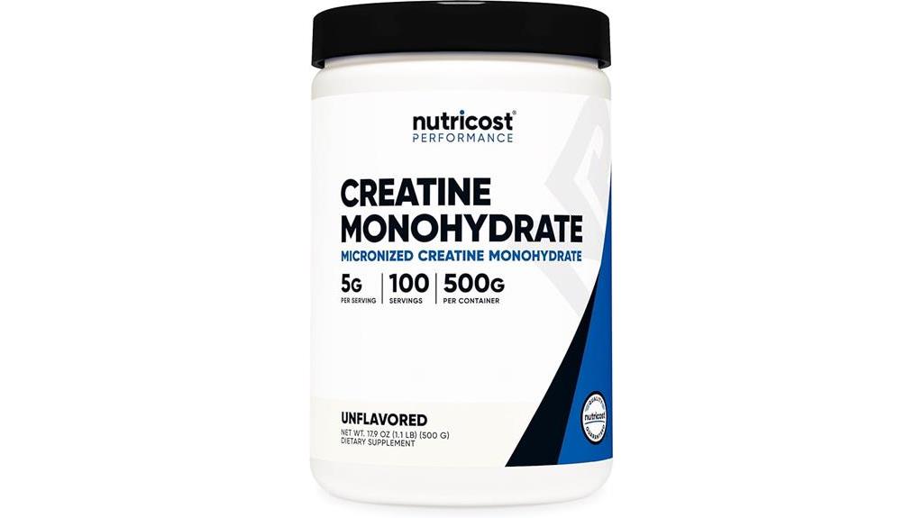 micronized creatine monohydrate powder