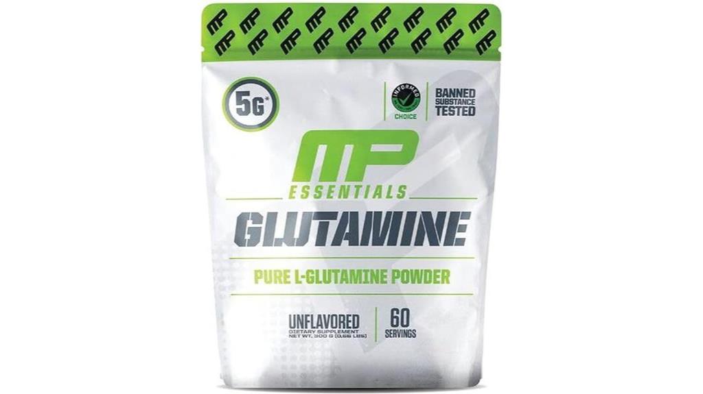 musclepharm glutamine powder supplement