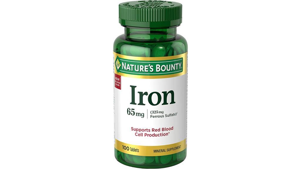 natures bounty iron tablets