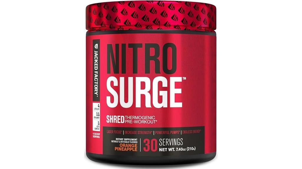 nitrosurge shred pre workout