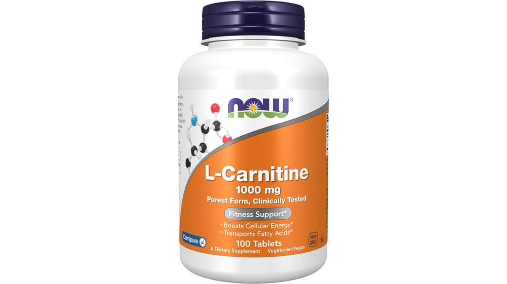 now foods l carnitine tablets