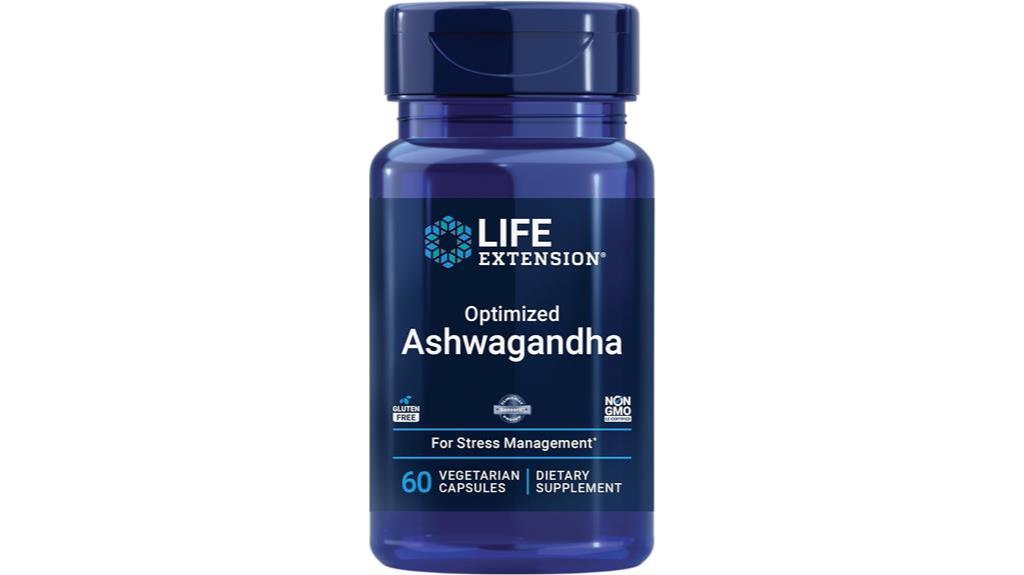 optimized ashwagandha supplement capsules