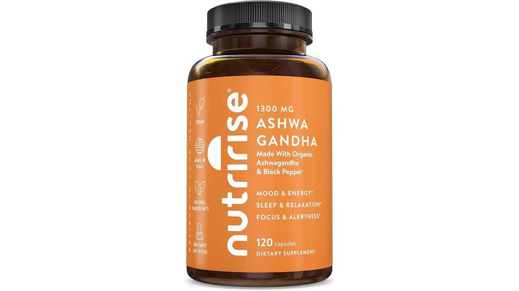 organic ashwagandha capsules 120