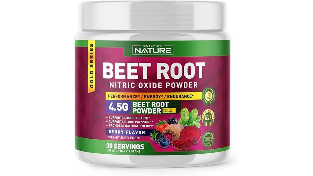 organic beet root supplement