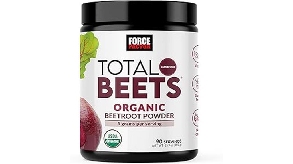 organic beetroot powder supplement