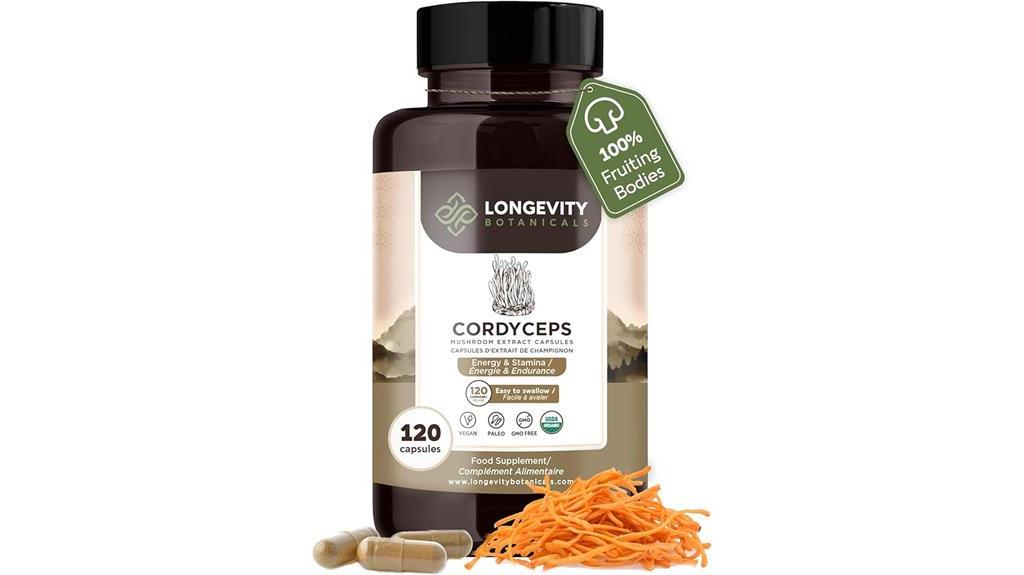 organic cordyceps mushroom capsules