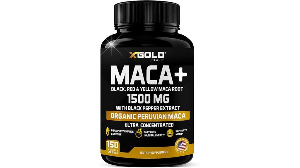 organic maca root capsules