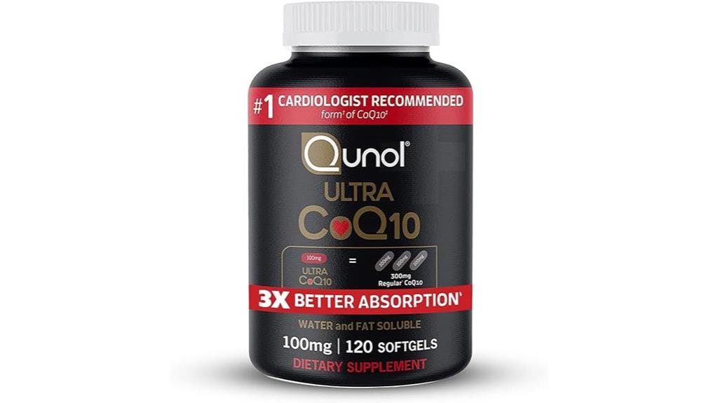 qunol coq10 softgels 100mg