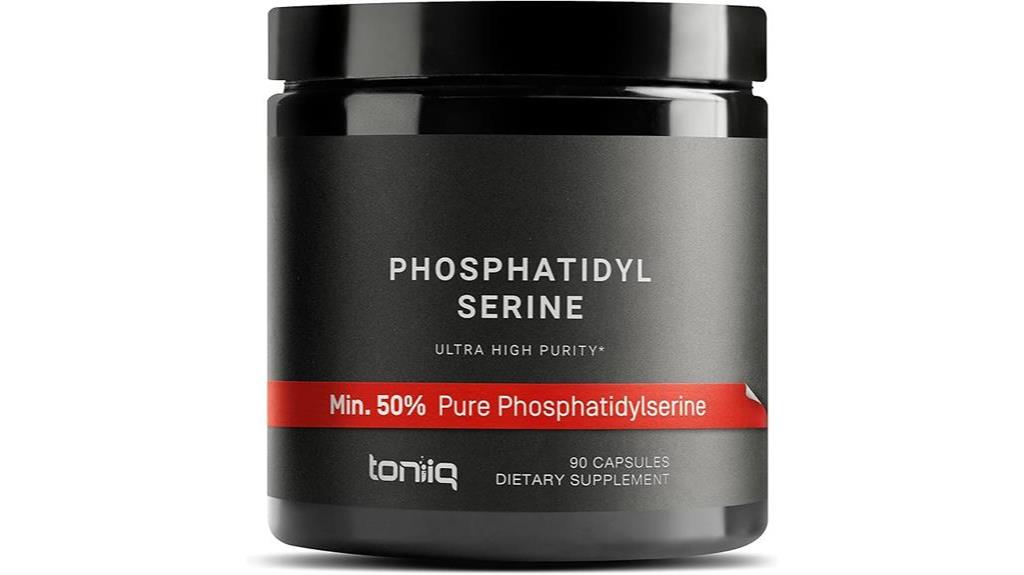 toniiq phosphatidylserine supplement capsules