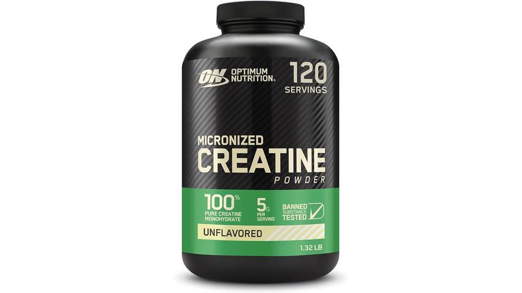 unflavored micronized creatine powder