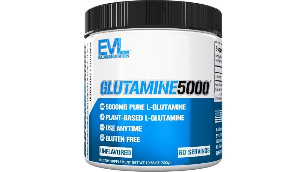 vegan l glutamine powder supplement