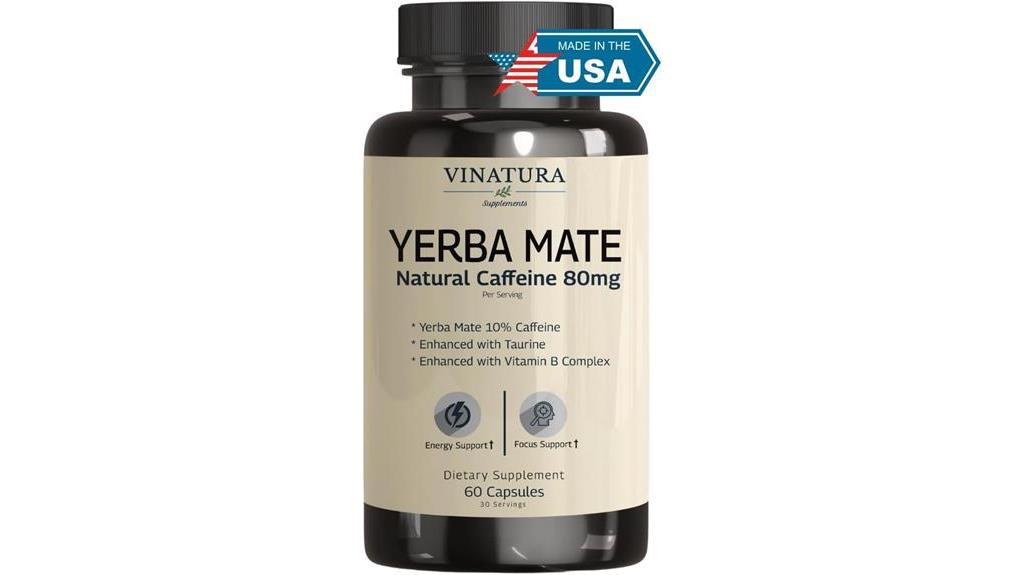 yerba mate energy capsules