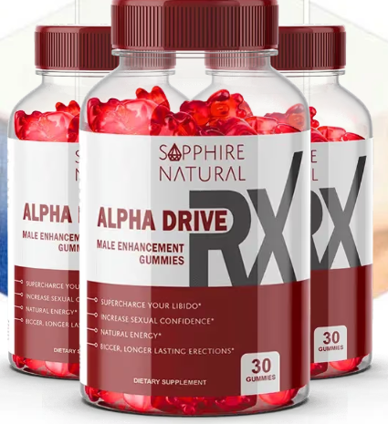 Alpha Drive Rx male enhancement gummies bottles